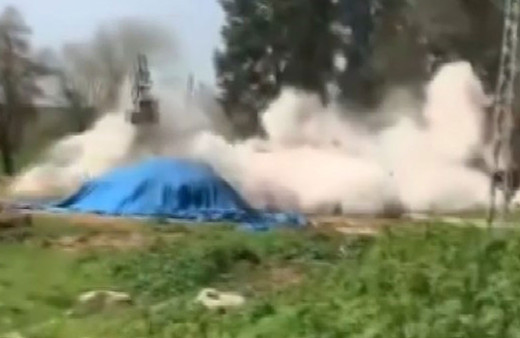 Depremde büyük hasar aldı! Gaziantep'te kontrollü yıkımda facia