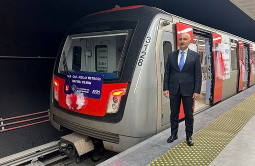 AKM-Gar-Kızılay metrosuyla, Ankara’ya 44,5 km metro hattı kazandırılmış oldu