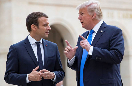 Donald Trump'tan Macron'u kızdıracak sözler: Macron Şi'nin ...ını öptü