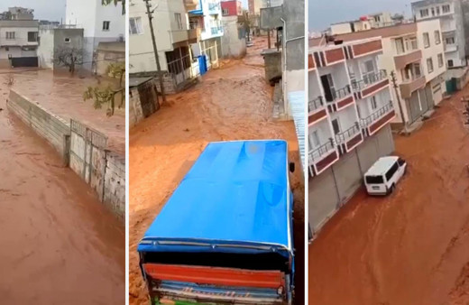 Şanlıurfa'da sağanak yağış sele neden oldu