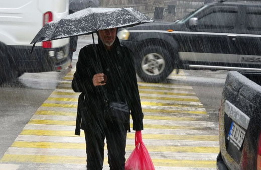 Yozgat’ta yağmurdan sonra dolu etkili oldu
