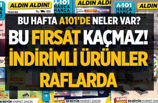 Bu hafta A101'de neler var? 13 Nisan A101 aktüel ürünler kataloğu indirimli ürünler raflarda!