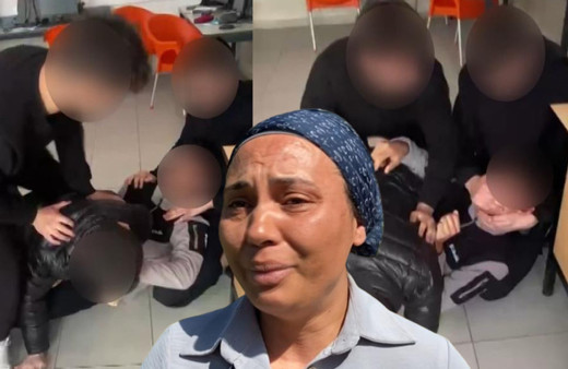 Akran zorbalığı bir anneyi böyle ağlattı! Dehşete düşüren görüntüler kamerada!