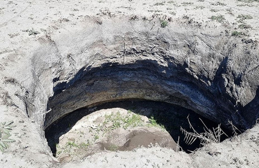 Aksaray'da 10 gün arayla 2. obruk oluştu