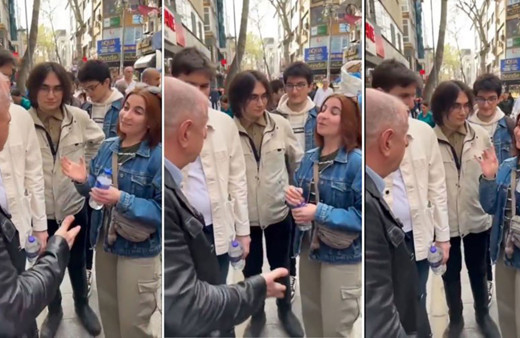 Ümit Özdağ, oy istediği genç kız "HDP'liyim" deyince "Halbuki sen hiç katile benzemiyorsun" karşılığı verdi