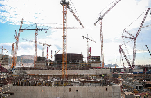 Akkuyu Nükleer Güç Santrali inşaatında bir aşama daha tamam