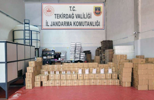 Tekirdağ'da 7 buçuk ton etil alkol ele geçirildi