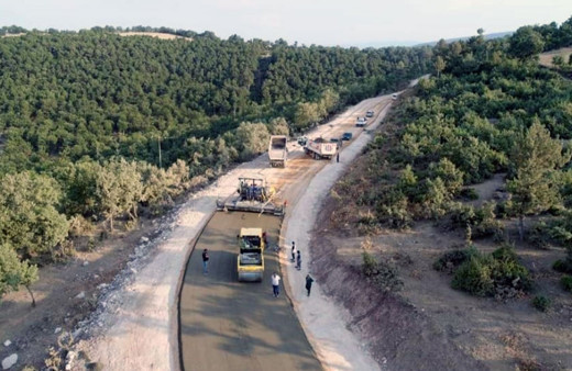 Balıkesir'de ilk beton yol yapılıyor