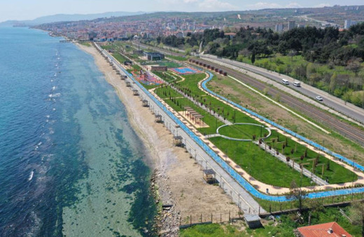 Tekirdağ'da inşa edilen Trakya'nın en büyük Millet Bahçesi bitmek üzere