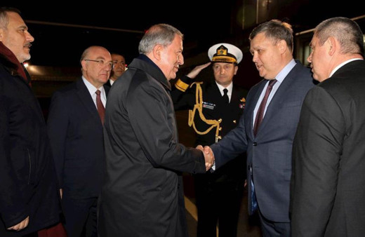 Bakan Hulusi Akar ve MİT Başkanı Hakan Fidan dörtlü toplantı için Moskova'da