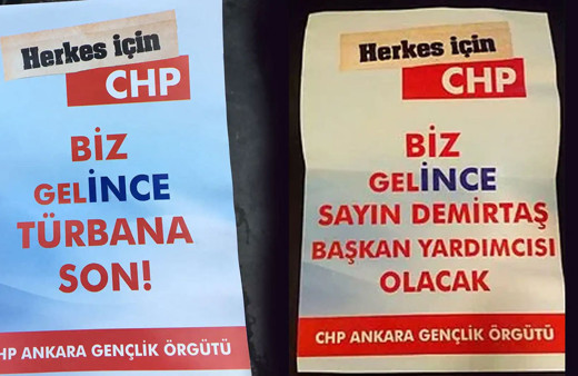 İstanbul'da CHP logolu 'İktidar olduğumuzda Apo’yu çıkartacağız' afişleri basıldı! Bakın kim yapmış