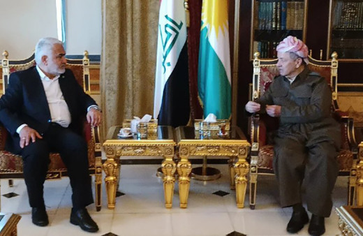 HÜDA PAR lideri Zekeriya Yapıcıoğlu, Erbil'de Mesud Barzani ile görüştü