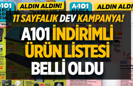 27 Nisan kataloğu: A101'de hangi ürünler indirimde? İşte 11 sayfalık dev kampanya...