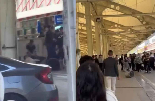 Bursa'da meydan muharebesi! Gençler birbirine girdi, ortalık savaş alanına döndü