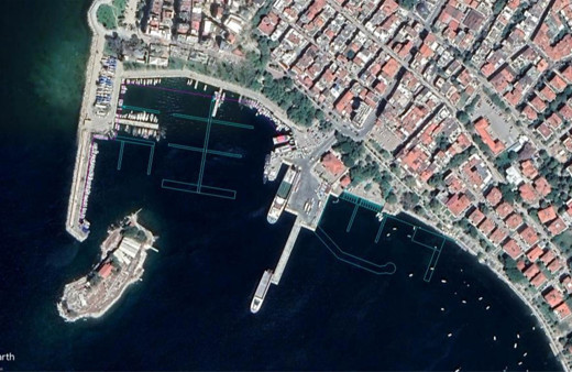 Balıkesir Erdek feribot limanı yenileniyor