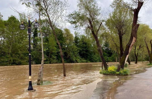 Bartın'da sağanak yağış taşkınlara neden oldu