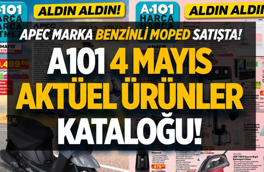 A101 4 Mayıs aktüel ürünler kataloğu yayınlandı! APEC marka benzinli moped satışta: İşte fiyatı ve özellikleri...