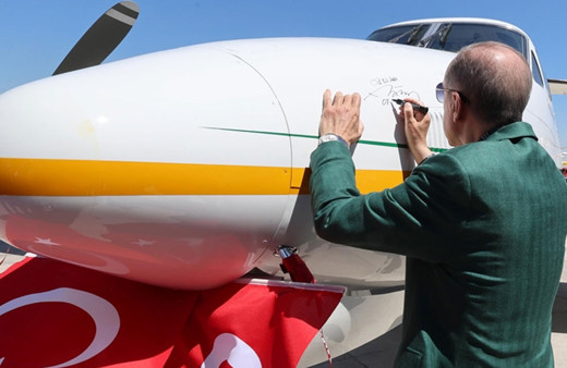 Cumhurbaşkanı Erdoğan yangın söndürmede kullanılacak helikopter ve uçağa isim verdi