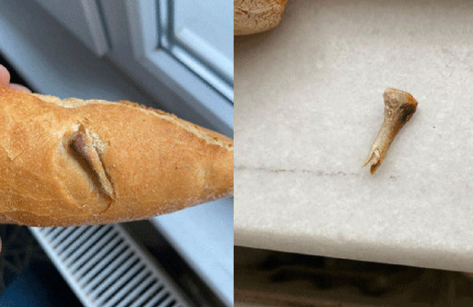 Tekirdağ'da ekmeğin içinden çıkan şey şok etti! Bakkalın savunması şok etti