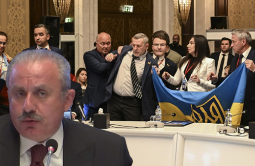 Ankara'da olaylı zirve! Rus ve Ukraynalı yetkililer arasında arbede yaşandı Mustafa Şentop müdahale etti