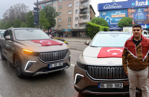 Yerli otomobil TOGG konvoy başı oldu