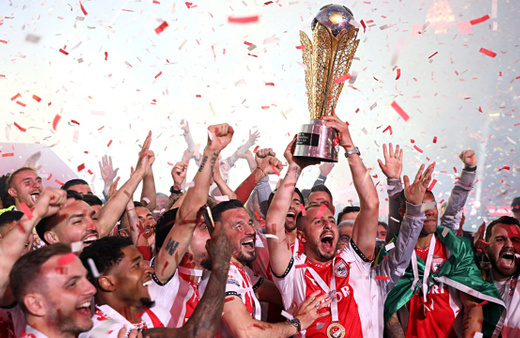 Süper Lig'e yükselen Samsunspor kupasını aldı