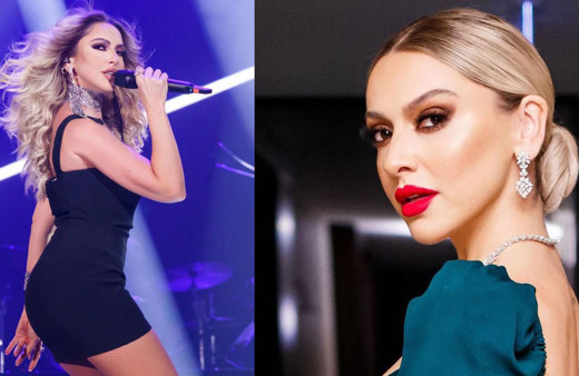 Hadise son konserinde giydiği kırmızı kıyafet ile gündem oldu: Geceliğe benzetildi