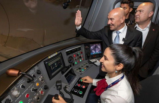 İzmir'de Fahrettin Altay-Narlıdere Metrosu’nda test sürüşü heyecanı