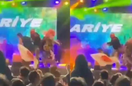 Kibariye korkuttu! Mersin'de konserde sahneden düştü: O anlar kamerada