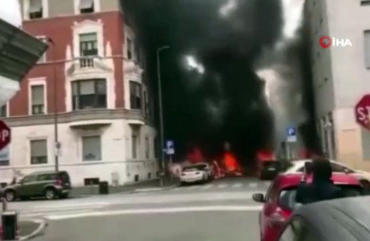 İtalya'nın Milano kentinde korkutan patlama!