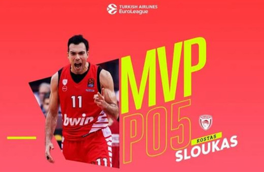 THY Avrupa Ligi'nde haftanın MVP'si Kostas Sloukas