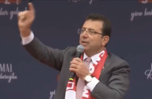 Ekrem İmamoğlu mitingde bu videoyu izletti! Cumhurbaşkanı Erdoğan'ı HÜDA PAR üzerinden vurdu