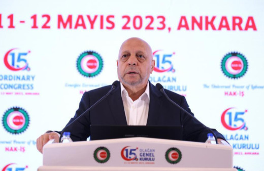 Mahmut Arslan HAK-İŞ Genel Başkanlığına yeniden seçildi