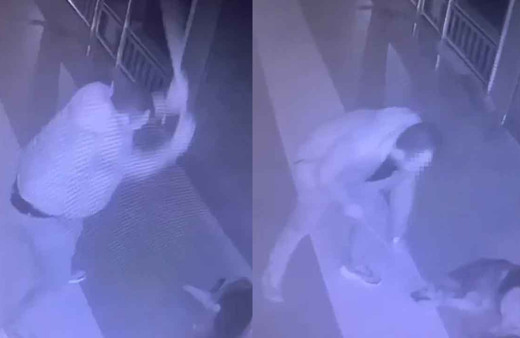 Temizlik süpürgesi ile şiddet! Sever gibi yaptı acımasızca vurdu