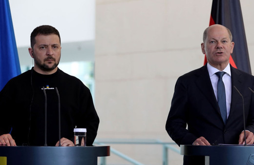 Almanya Başbakanı ile Ukrayna Devlet Başkanı bir araya geldi