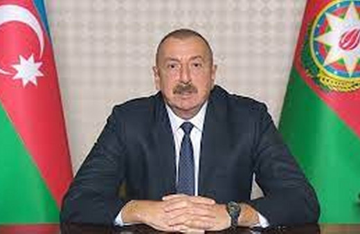 Azerbaycan Cumhurbaşkanı Aliyev, Arap Parlamentosu Başkanı Usumi'yi kabul etti