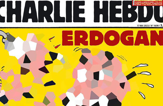 Charlie Hebdo yine Charlie Hebdo'luğunu yaptı! Skandal Erdoğan çizimine tepki yağıyor