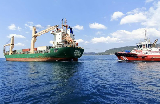 Çanakkale Boğazı’nda genel kargo gemisi makine arızası yaptı