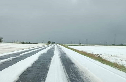 Niğde'de sağanak ve dolu tarım arazilerine zarar verdi