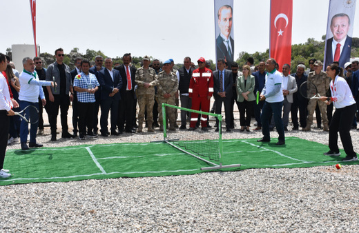 2. Uluslararası Cudi Cup Tenis Turnuvası, Gabar Dağı'nda gösteri maçı ile başladı
