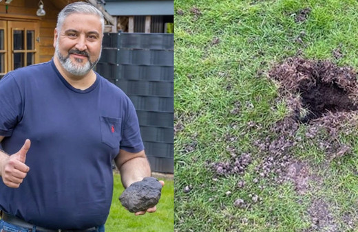 Yer Almanya: Bahçeye düşen göktaşı Türk aileyi zengin etti