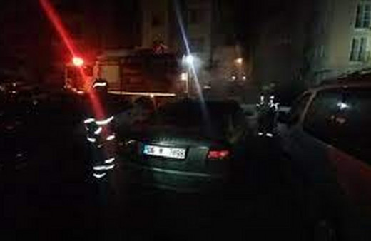 Çorum'da park halindeki otomobil kundaklandı