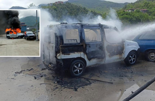 LPG’li araç tamir sırasında alev aldı, 3 araç yandı!