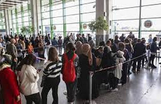 Ankara otobüs terminalinde seçim hareketliliği