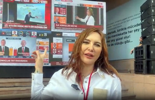 CHP Genel Merkezi'ndeki ekranlarda CHP verileri yok!