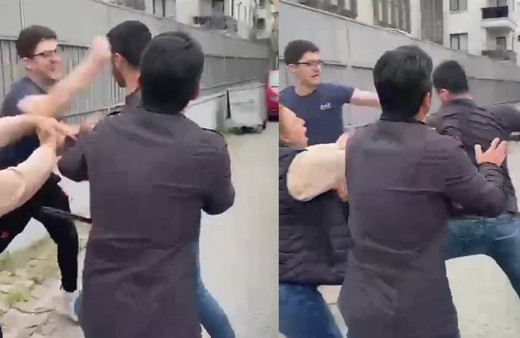 İstanbul'da trafikte 'ters yön' kavgası! Sürücüler birbirine gidi: Demir sopalı kavga kamerada!