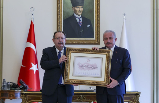 Cumhurbaşkanı Erdoğan'ın mazbatası teslim edildi