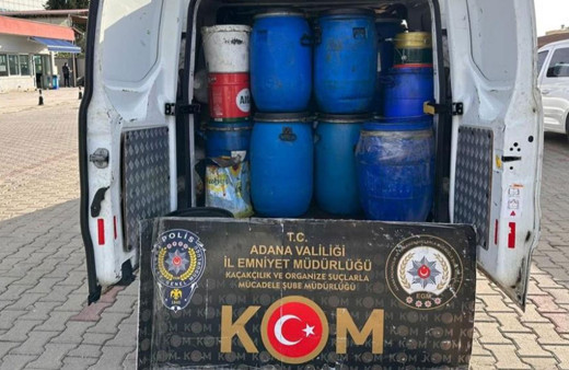 Adana'da 49 bin litre sahte akaryakıt ele geçirildi