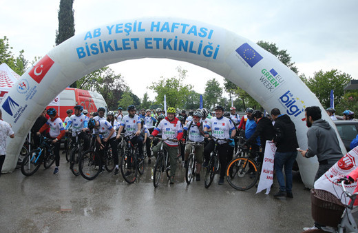 Kocaeli'de "Avrupa Yeşil Mutabakatı" için bisiklet turu