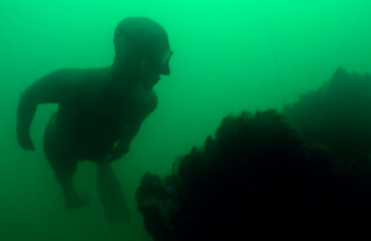 Dalış rekortmeni Şahika Ercümen Van Gölü'e daldı